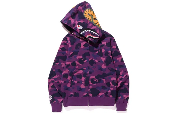A BATHING APE Color Camo Shark Hoodie