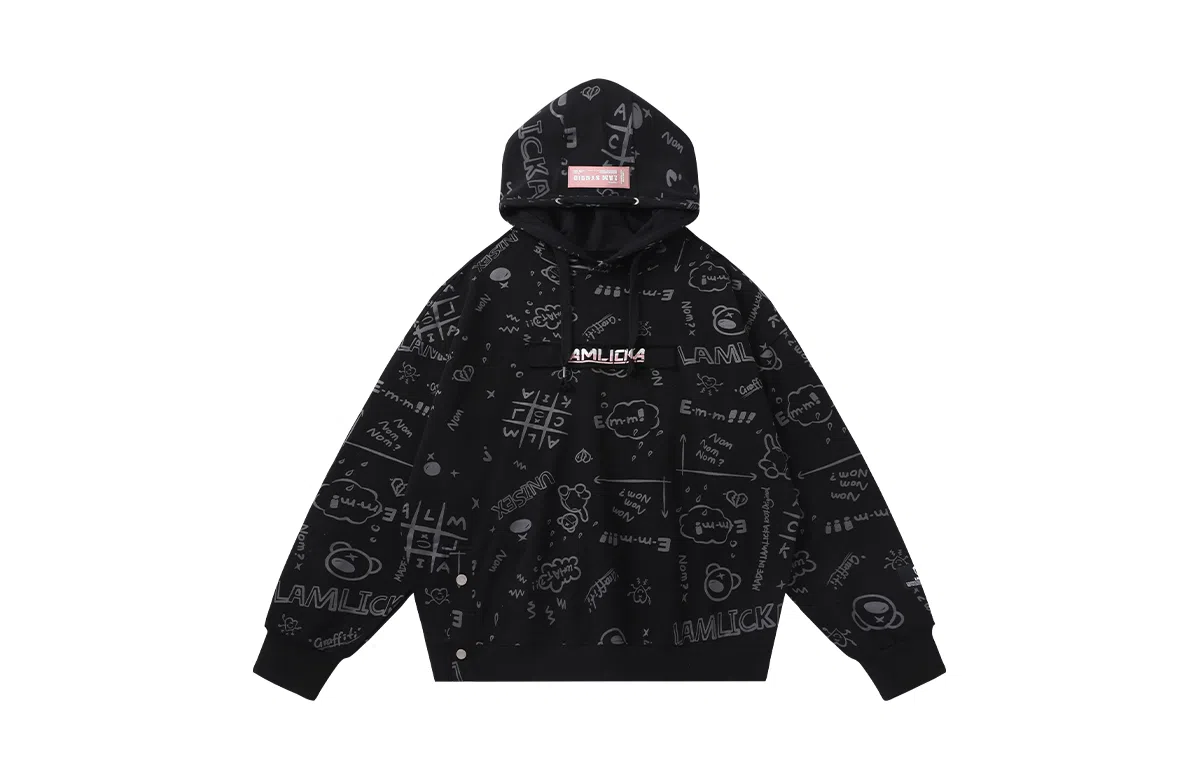LAMLICKA Hoodie Black