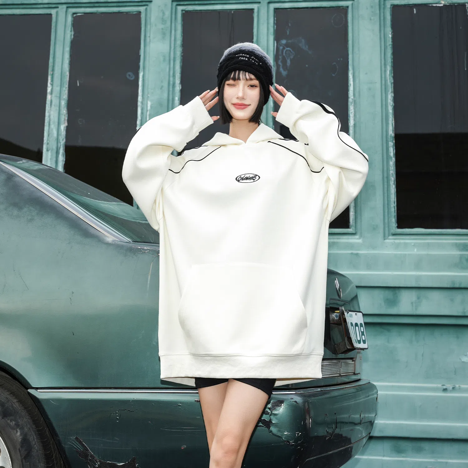 DOKI Retro Striped Hoodie