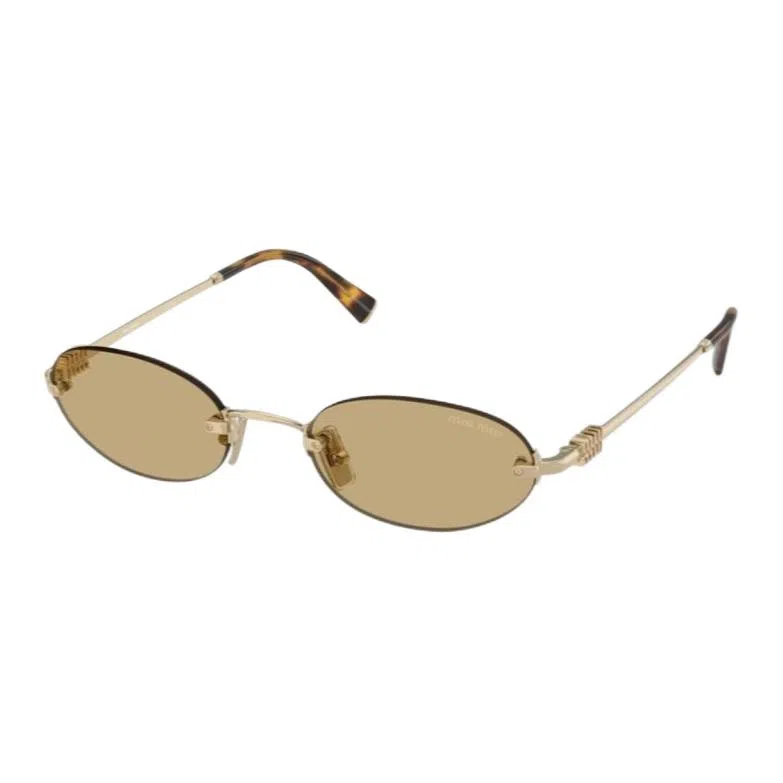 Miu Miu Oval Tortoiseshell Sunglasses