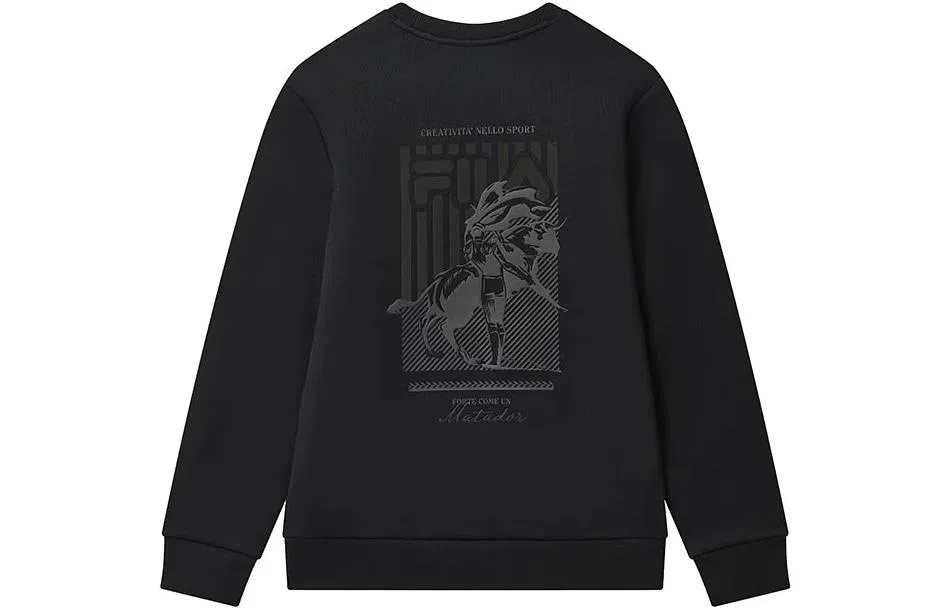 FILA Heritage Crewneck Sweatshirt Black