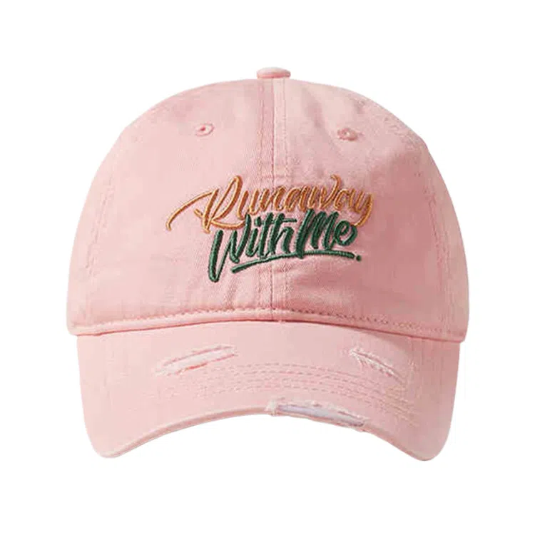 心水好物 日系原宿风街头嘻哈字母刺绣破洞时尚 棉 鸭舌帽 男女同款情侣款