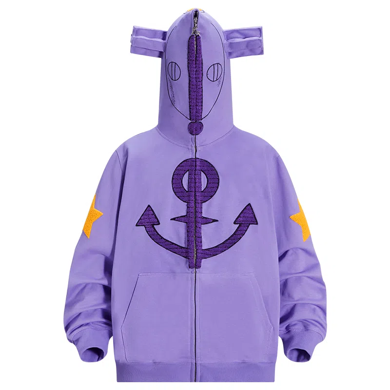 KAKAZZY Pirate Smile Hoodie Purple