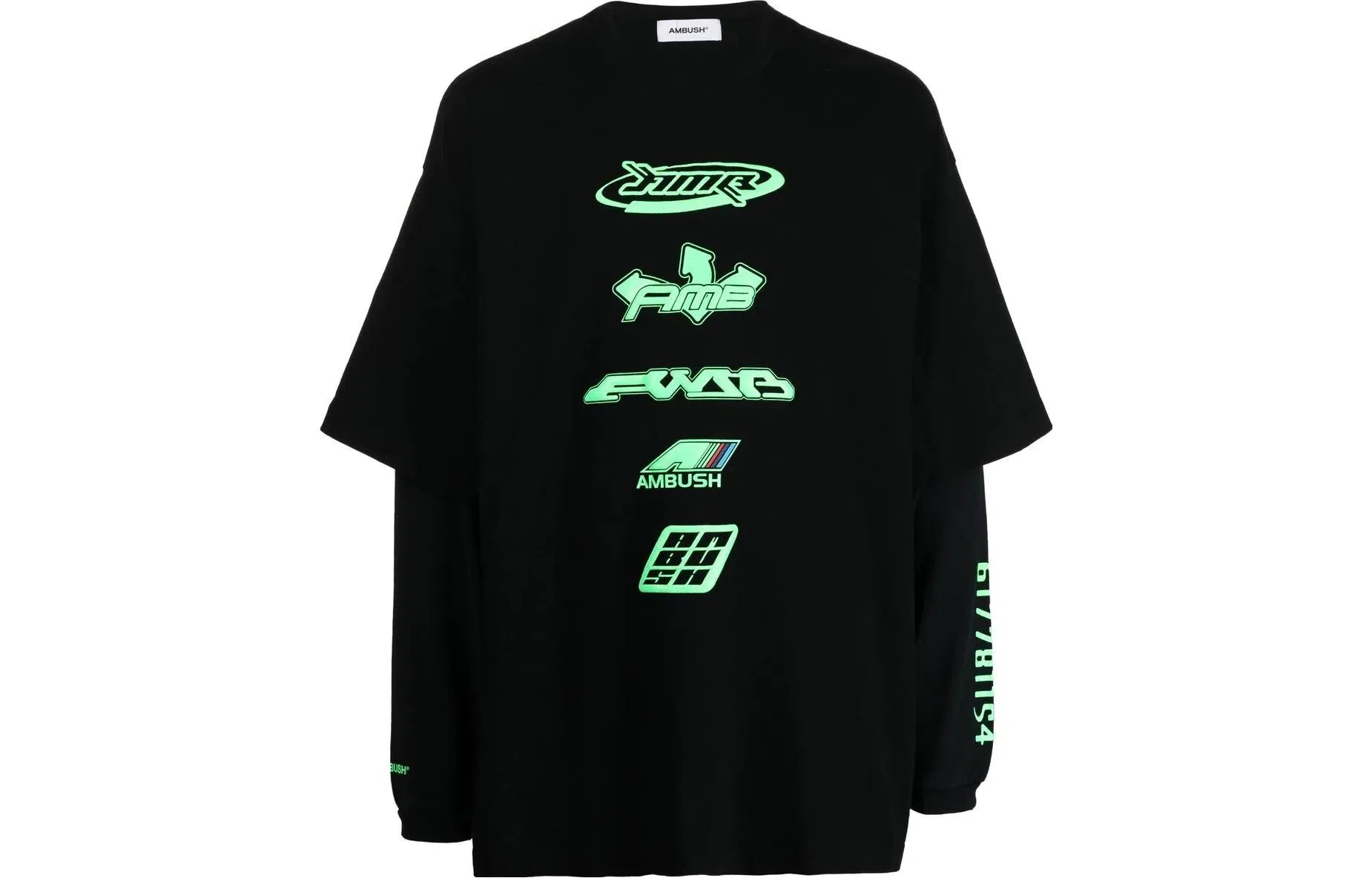 AMBUSH SS23 Layered Crewneck Sweatshirt Black