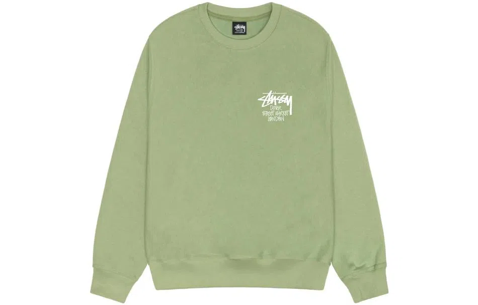 Stussy x Dover Street Market FW23 DSM London Crew Green