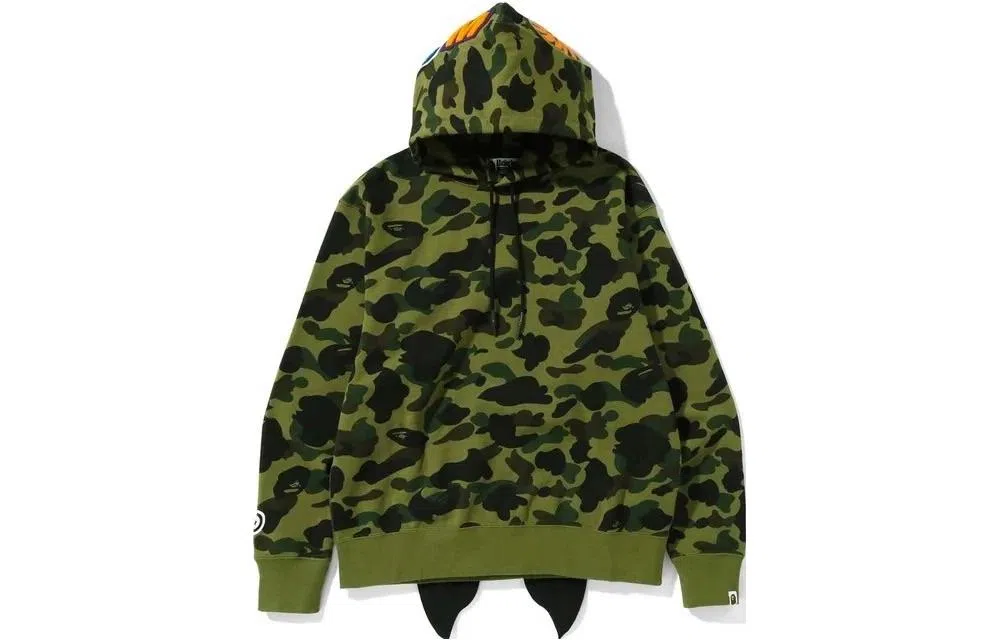 A BATHING APE Shark Camo Hoodie