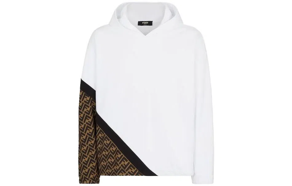 Fendi SS23 Logo Hoodie White