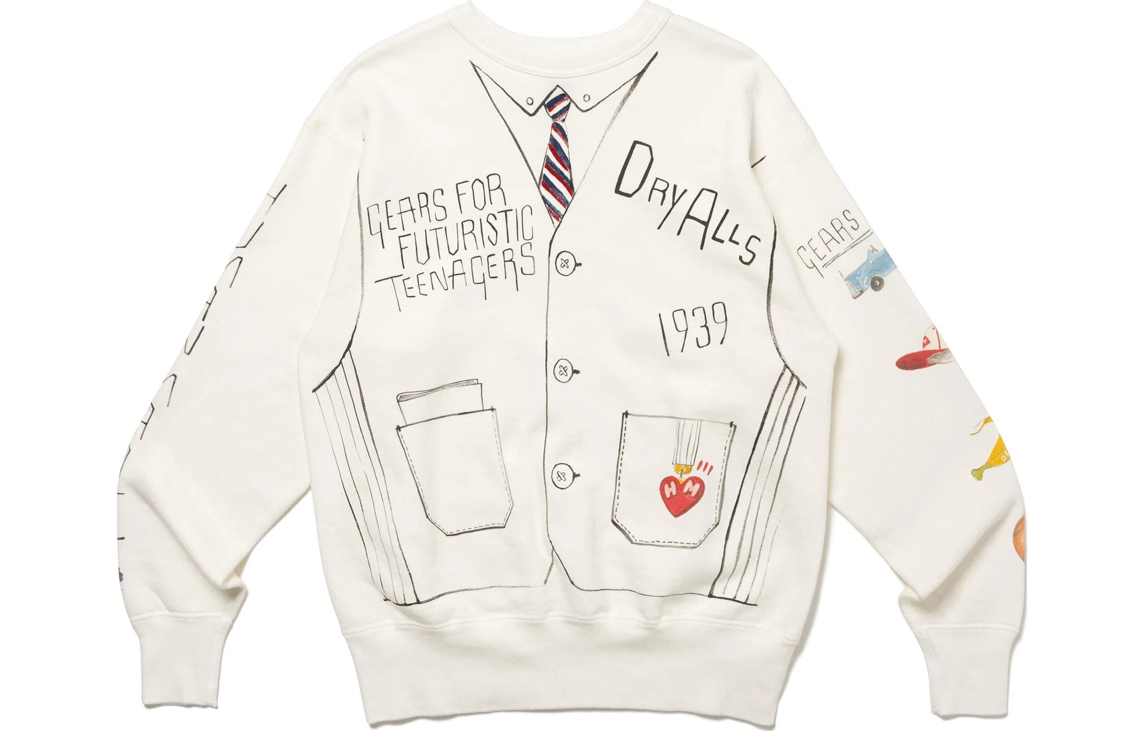 HUMAN MADE FW23 Crewneck Sweatshirt White