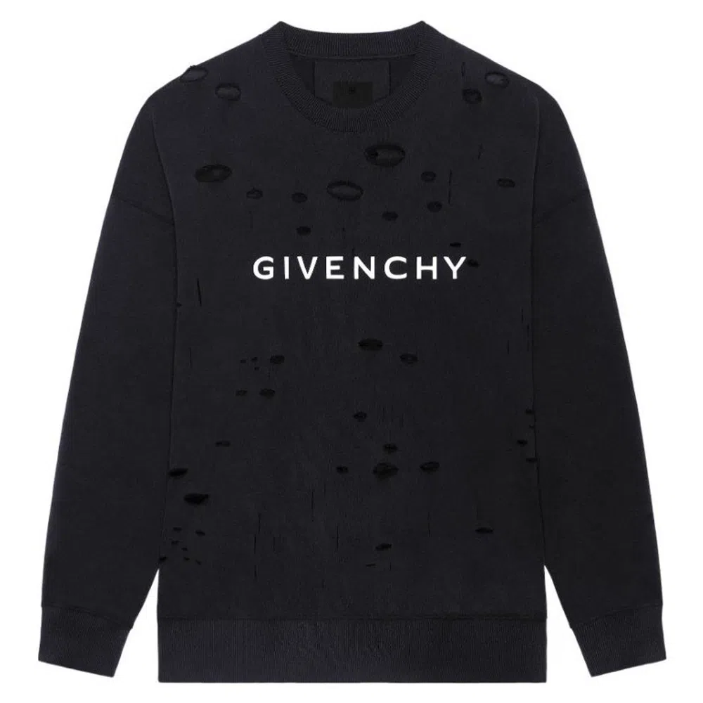 Givenchy SS23 Logo Print Sweatshirt Black