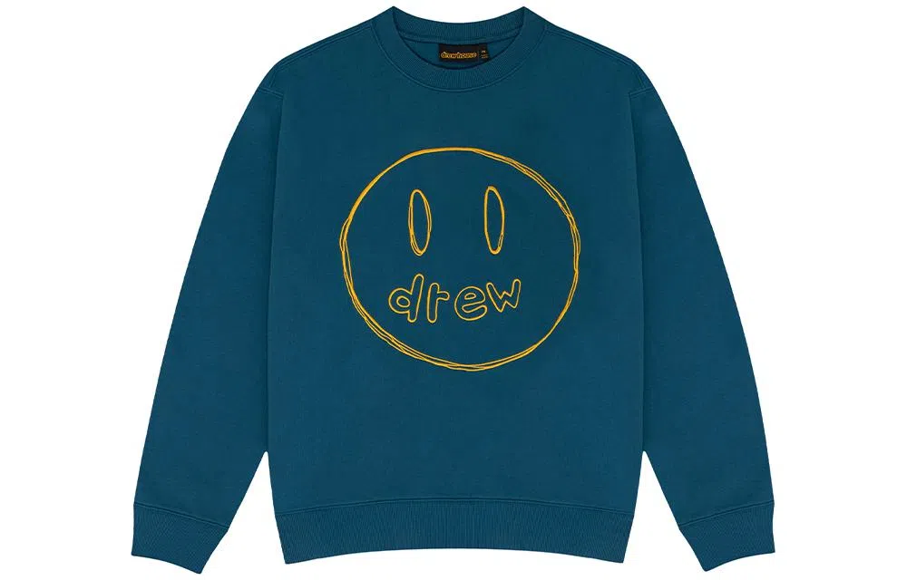 Drew House SS23 Sketch Mascot Crewneck Peacock