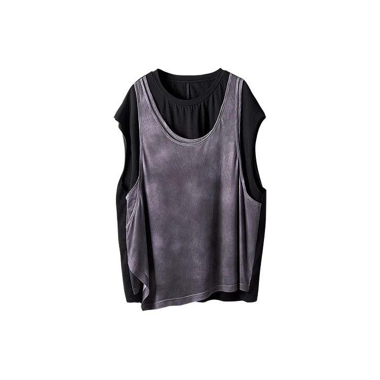 Huanzhe Sleeveless Crewneck Tee Black