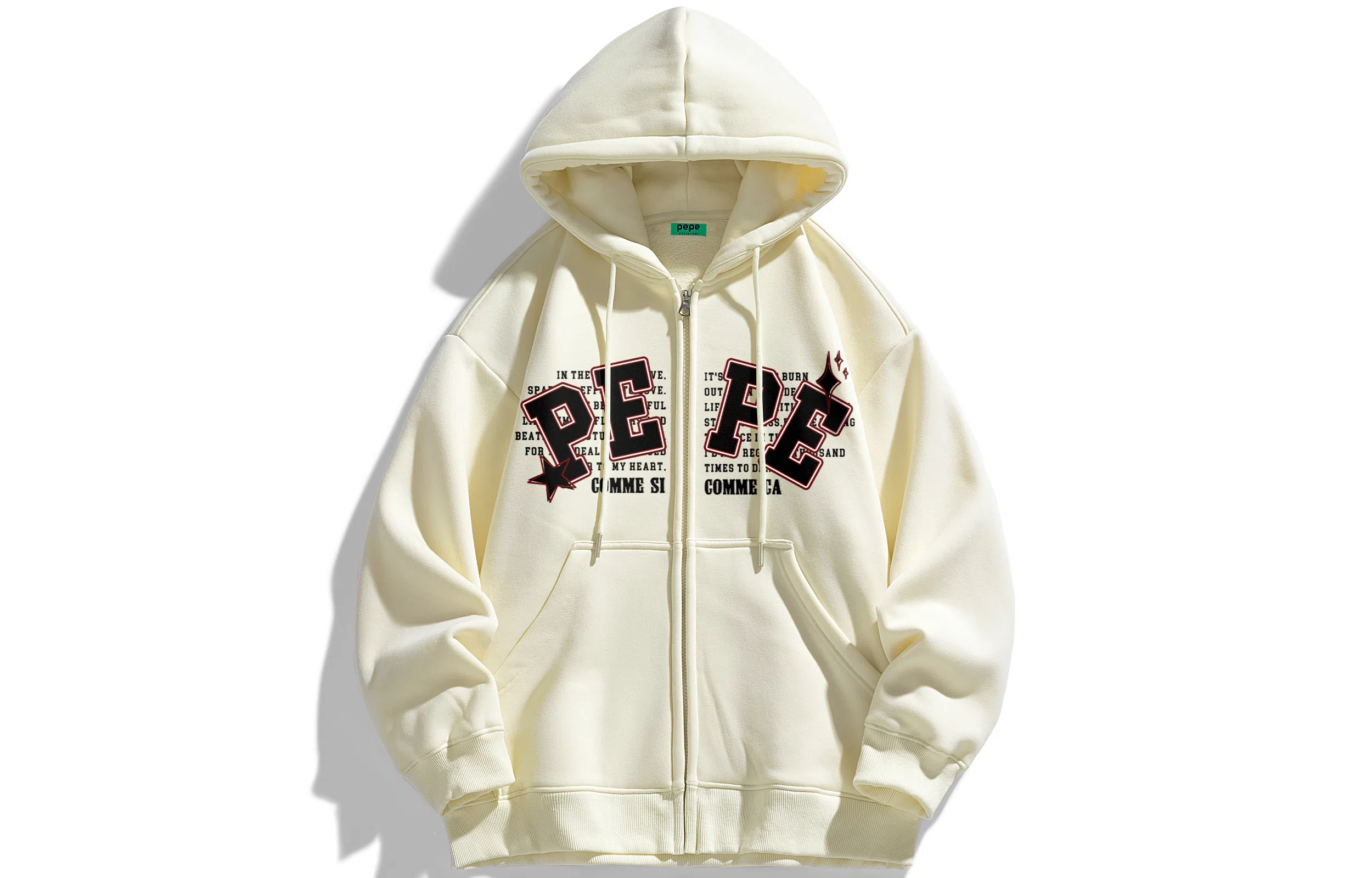 Pepe the Frog Basic Star Logo Hoodie