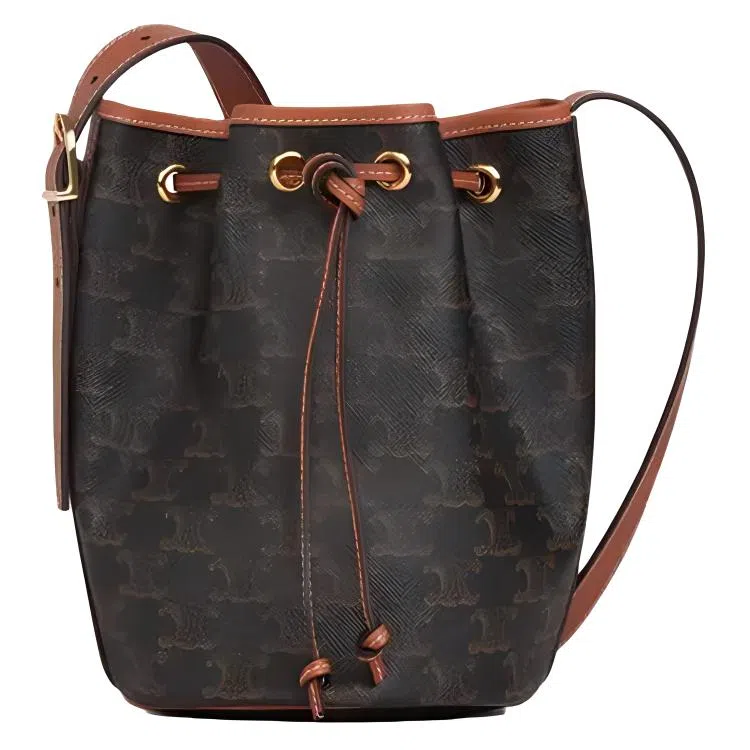 Celine Triomphe Canvas Bucket Bag