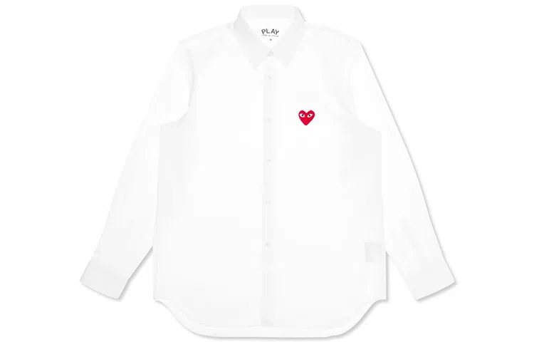 CDG Play Red Emblem Button Down
