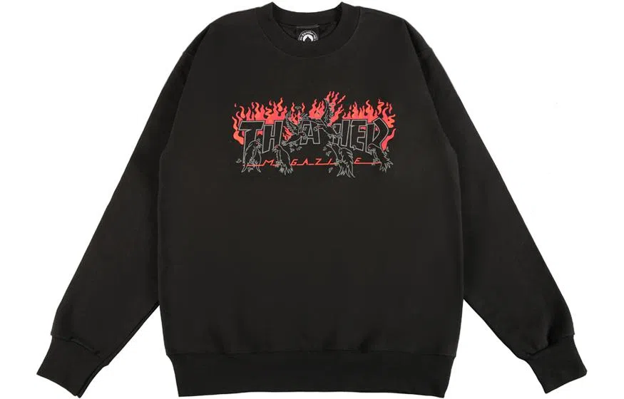 Thrasher Crows Flame Pullover