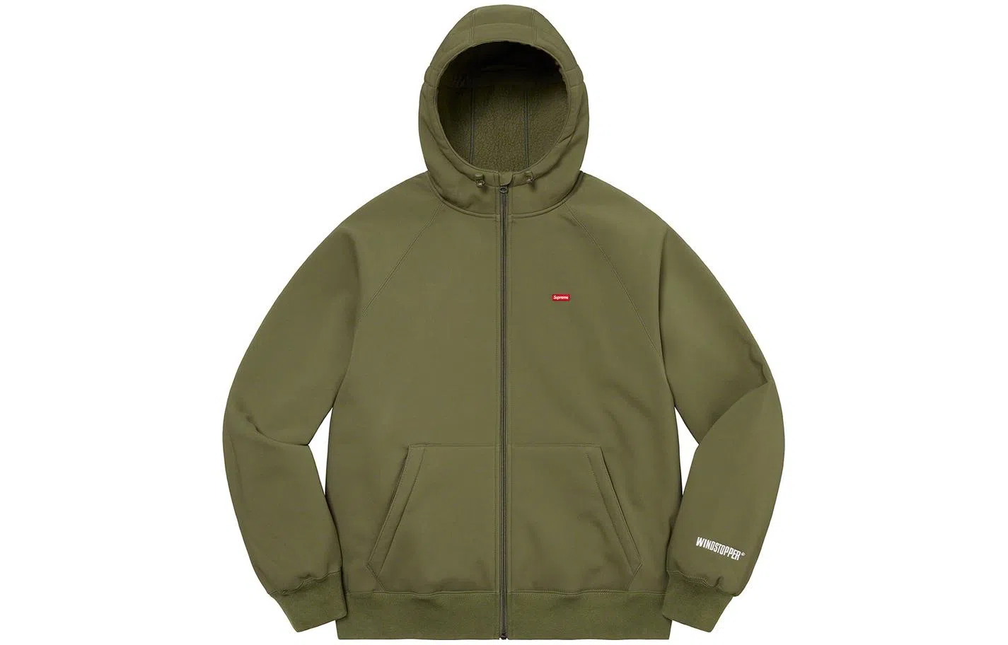 Supreme FW22 Week 18 x Gore-tex Windstopper Zip Up Hooded Sweatshirt Logo