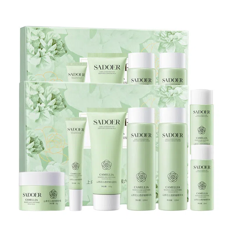 上朵 山茶花沁透舒缓护肤套装 保湿滋润补水 六件套