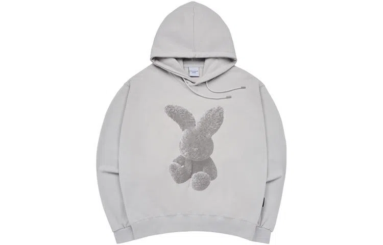 acme de la vie ADLV Bunny Print Hoodie Gray