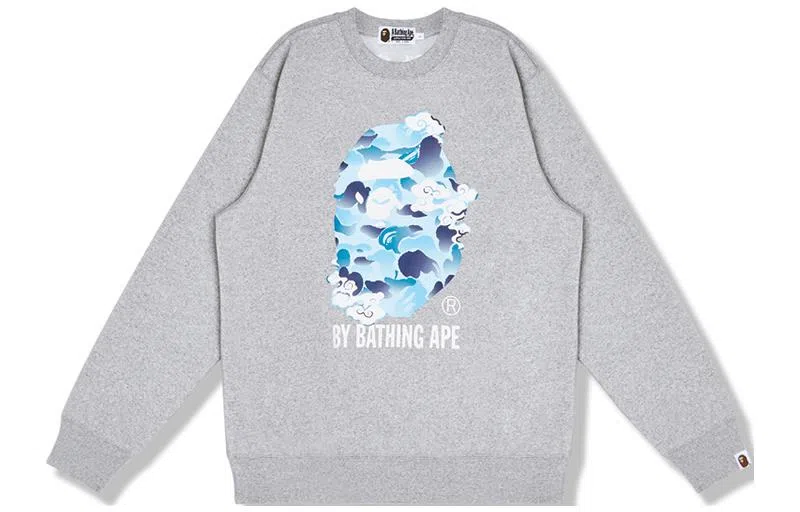 A BATHING APE Bape SS23 Camo Print Sweatshirt