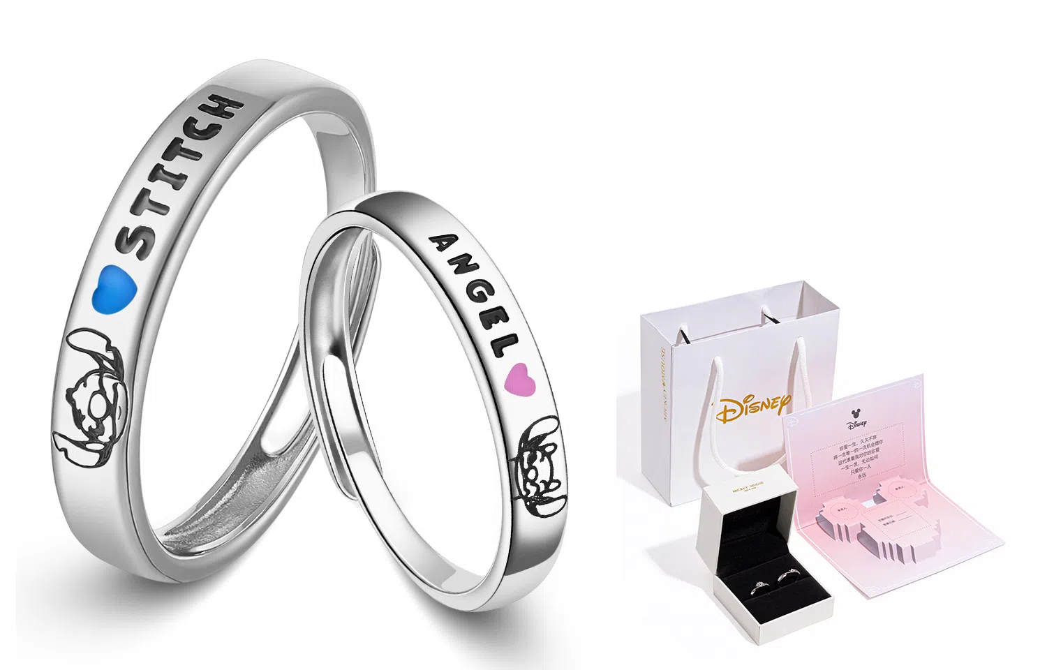 Disney Stitch S925 Silver Ring