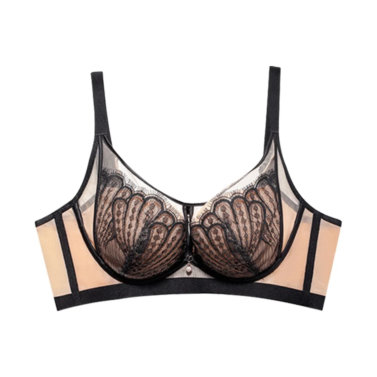 欧迪芬 柔软透气舒适法式蕾丝收副乳软支撑聚拢文胸 女款