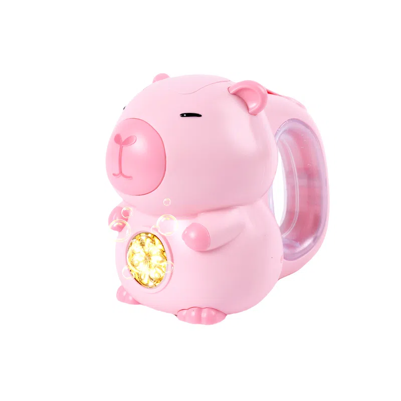 益米 卡皮巴拉 手持枪全自动快速出泡 炫彩灯光 泡泡机