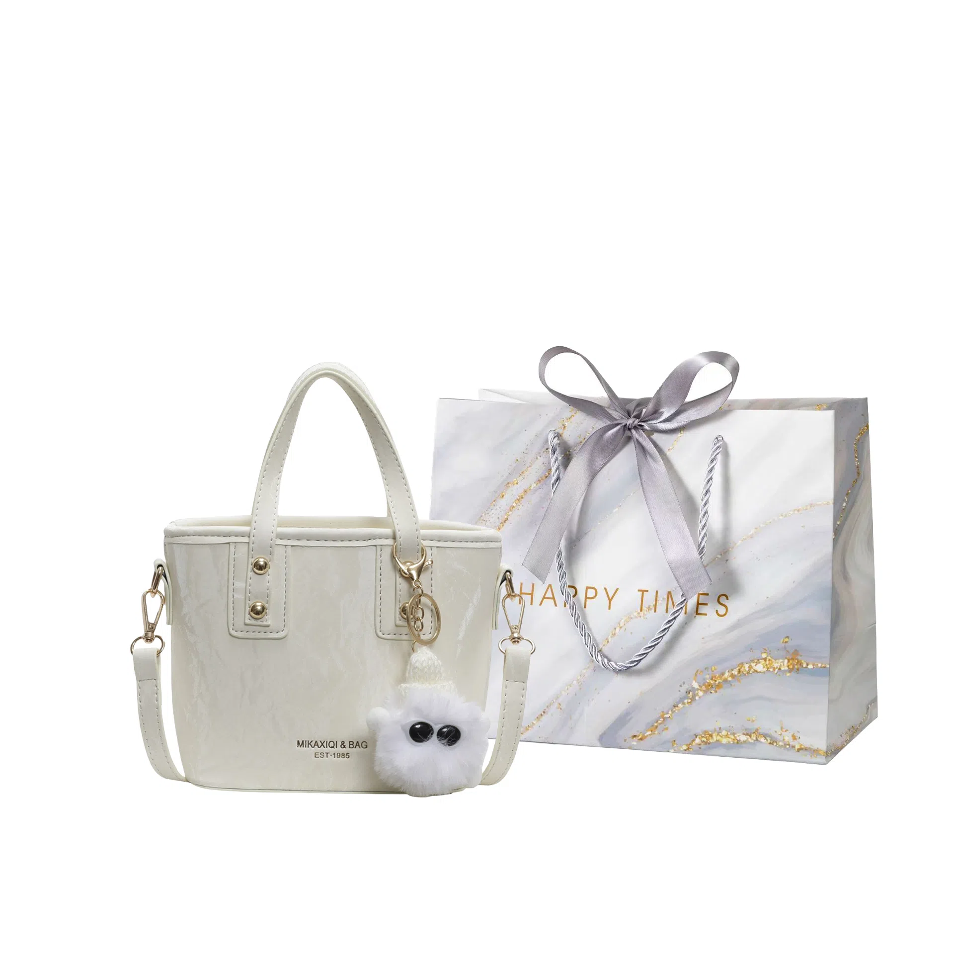 Miss Angel Crossbody Bucket Bag