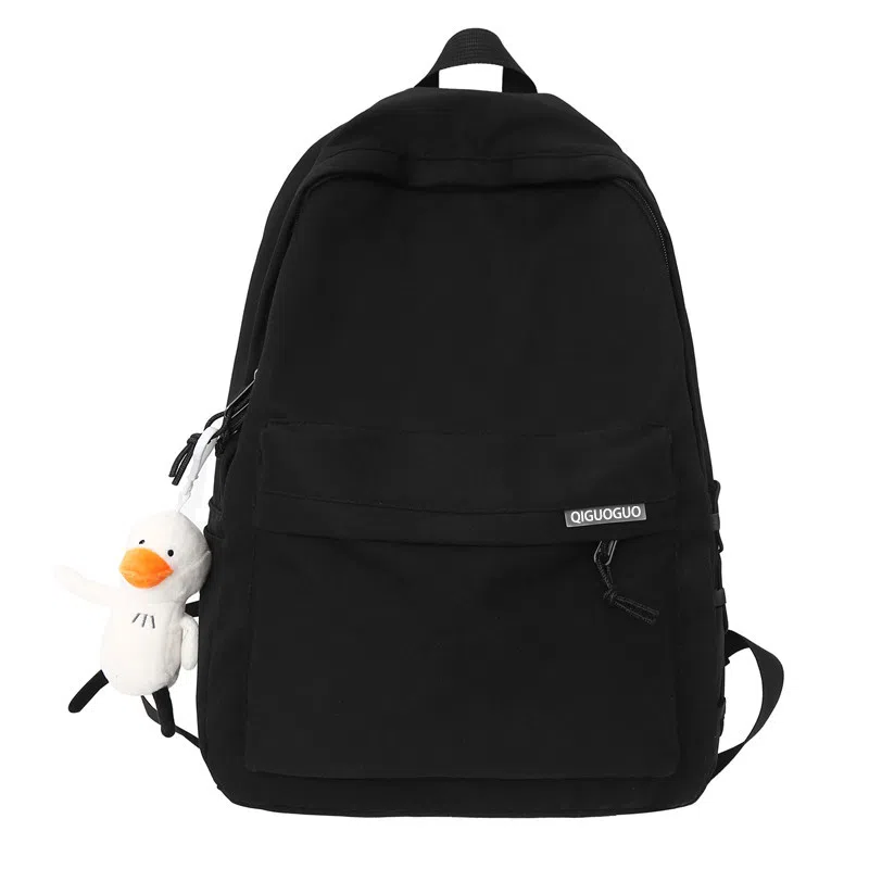 LEXI Nylon Backpack White/Black
