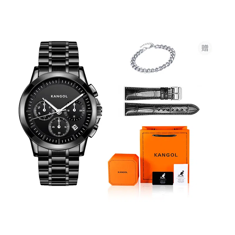 KANGOL Multifunction Steel Strap Watch