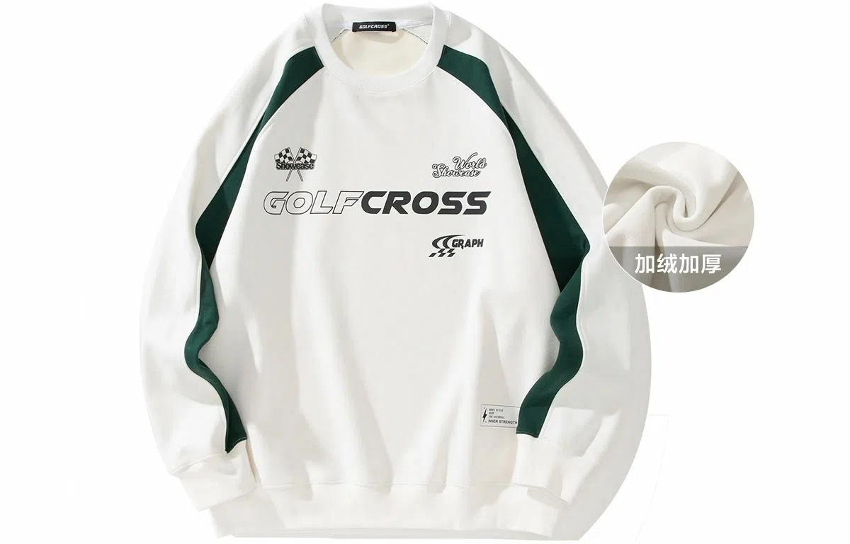 GOLFCROSS Logo Print Sweatshirt