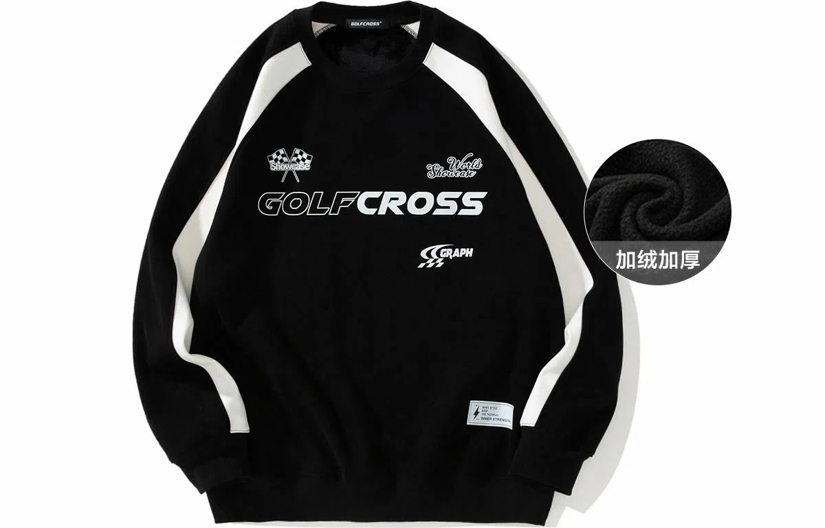 GOLFCROSS Logo Print Sweatshirt
