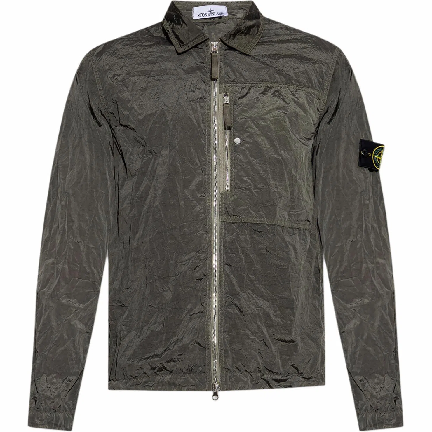 Stone Island Badge Pocket Jacket Green
