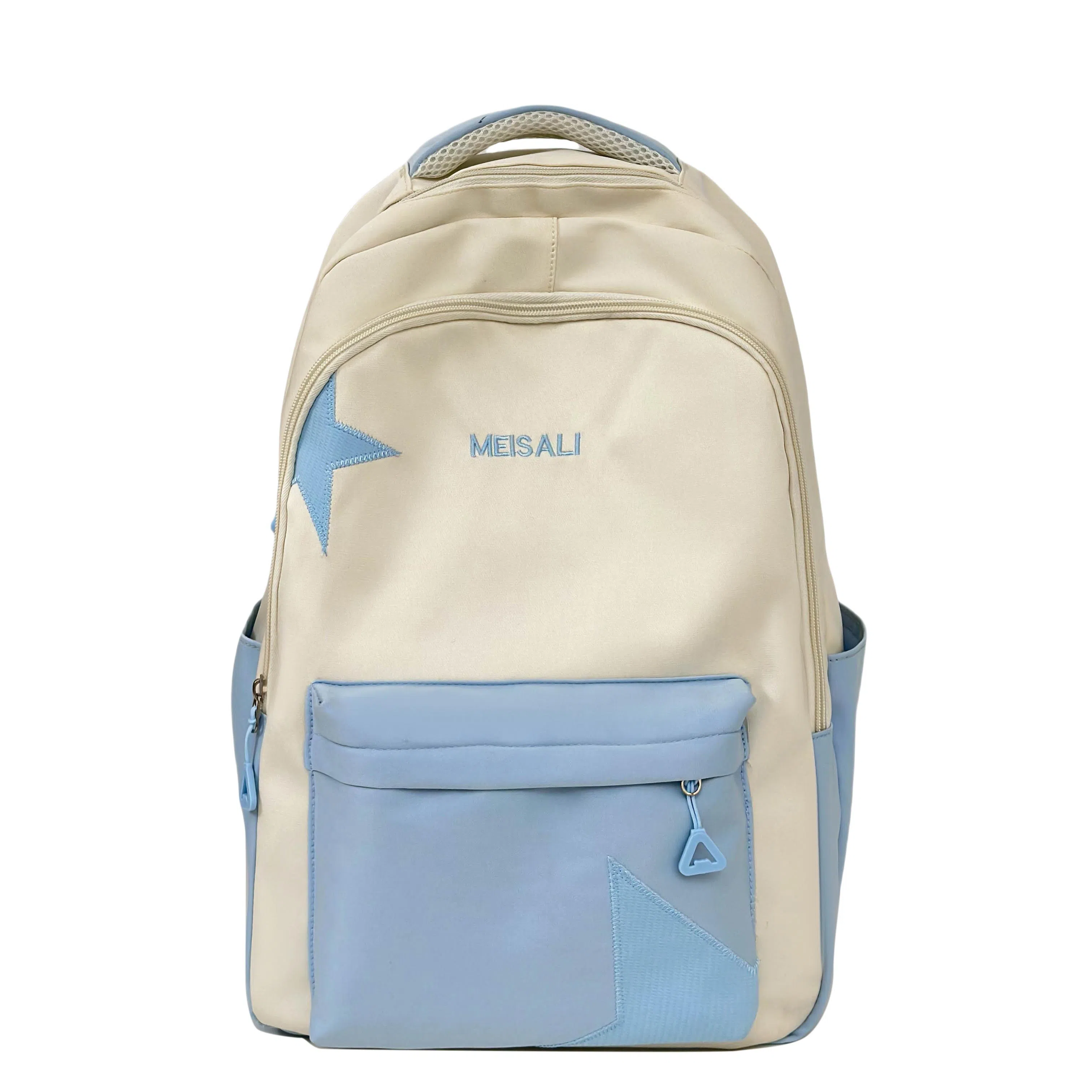 彤彤兔 撞色拼接 尼龙 双肩包 女款 紫色\蓝色\黑色\黄色\卡其色