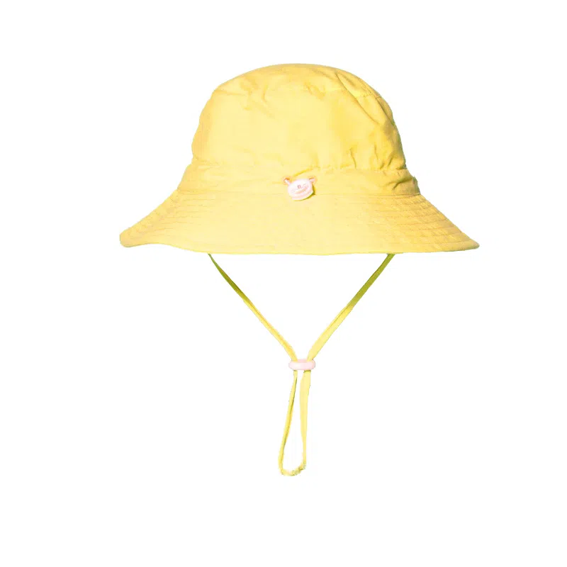 千桐 纯色檐防紫外线遮阳帽可爱宝宝时尚百搭 聚酯纤维 渔夫帽 儿童款