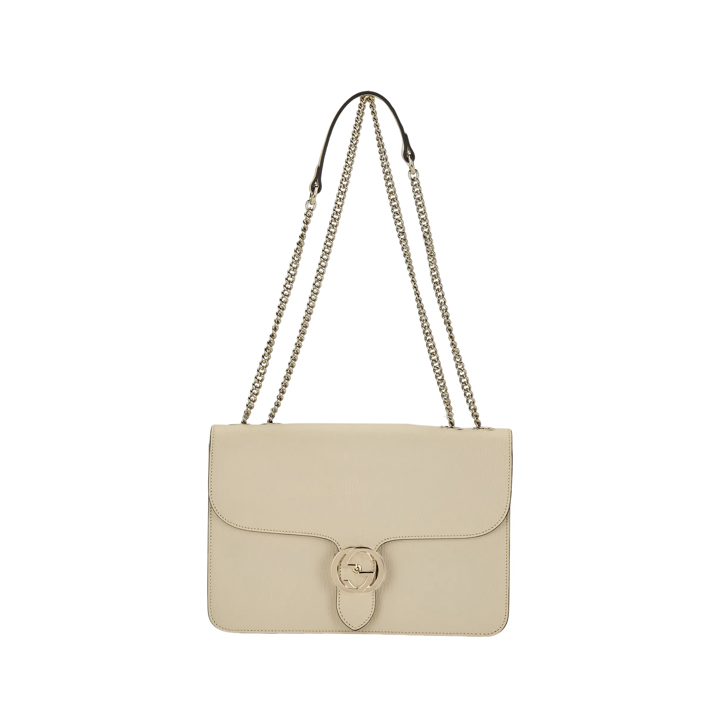 Gucci Chain Shoulder Bag White