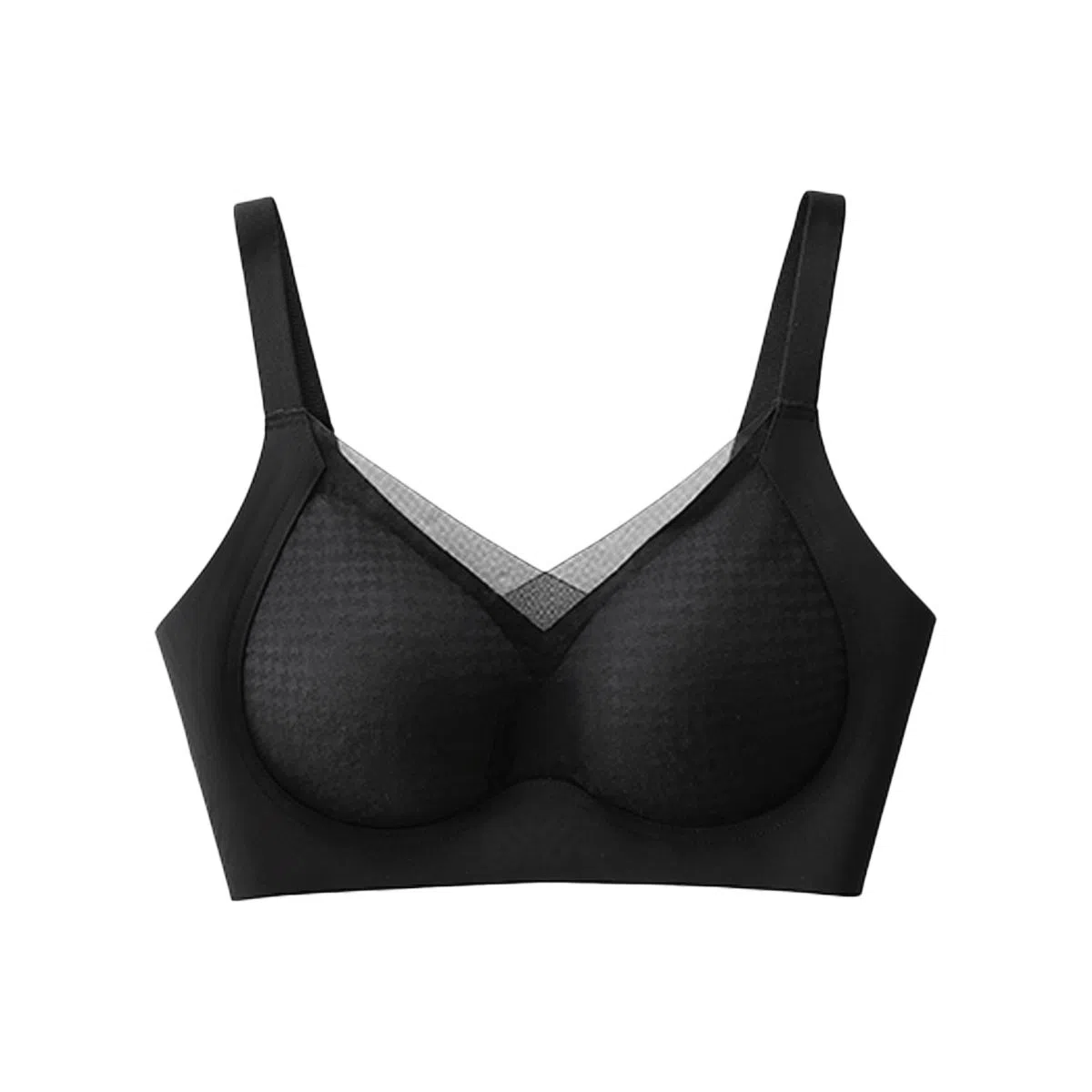 欧迪芬 透气网纱软支撑柔软亲肤美背收副乳无钢圈上托聚拢防下垂文胸 女款