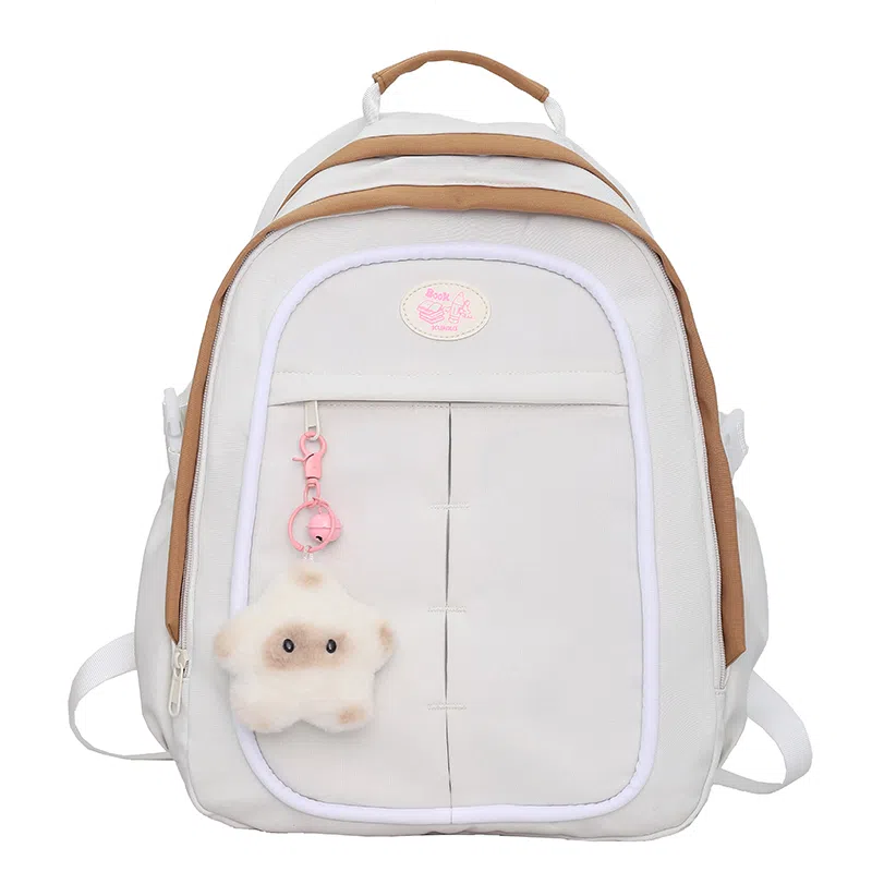 彤彤兔 小众设计拼色可爱少女 尼龙 双肩包 女款 多色