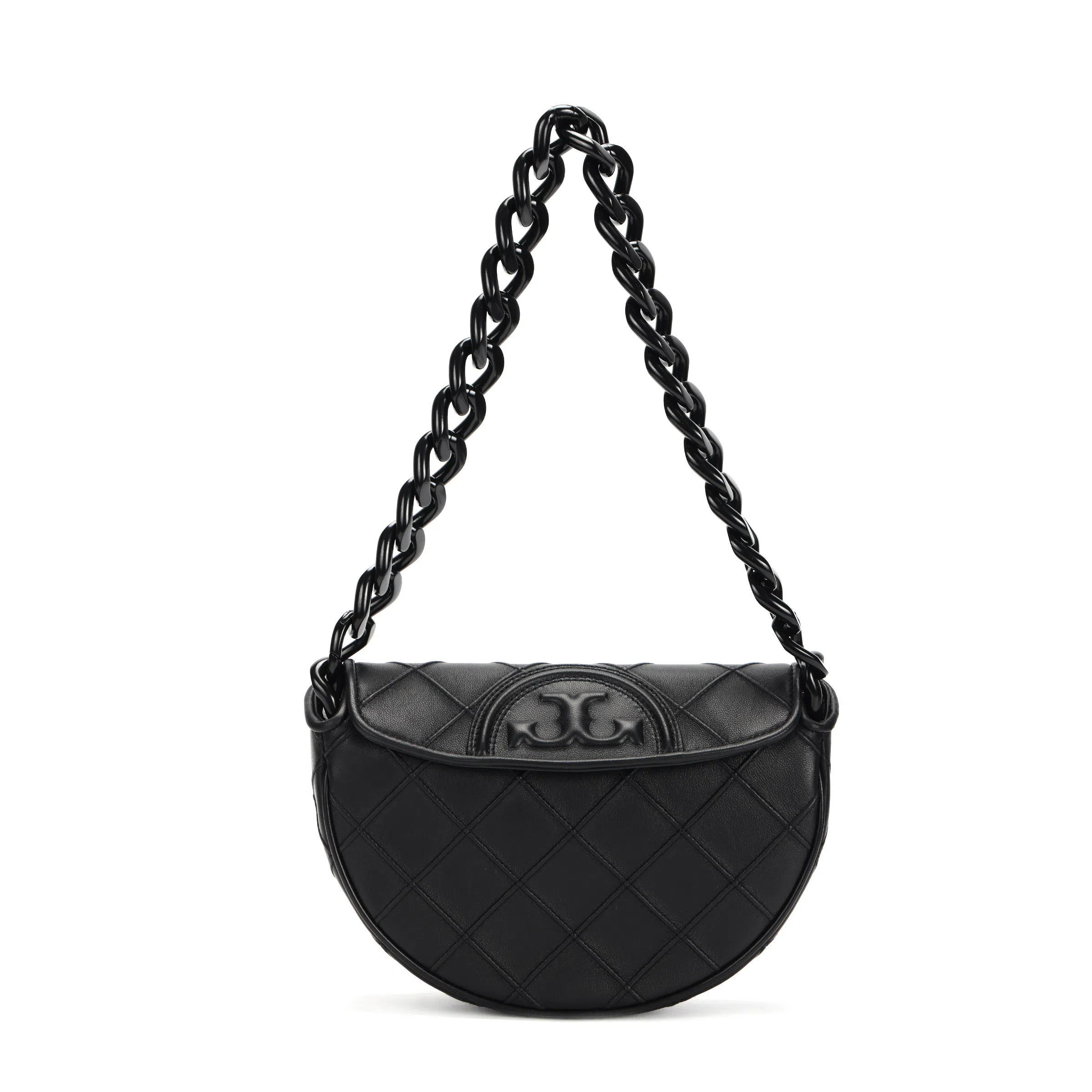 Tory Burch Fleming Crescent Bag Black