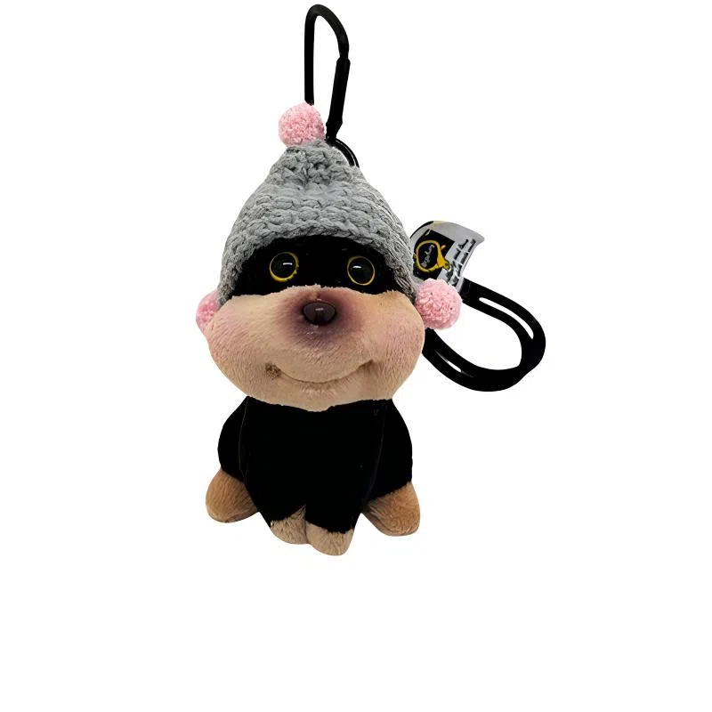 丹琴 可爱蜜蜂小狗 书包玩偶创意呆萌治愈精致 毛绒 挂件 男女同款情侣款