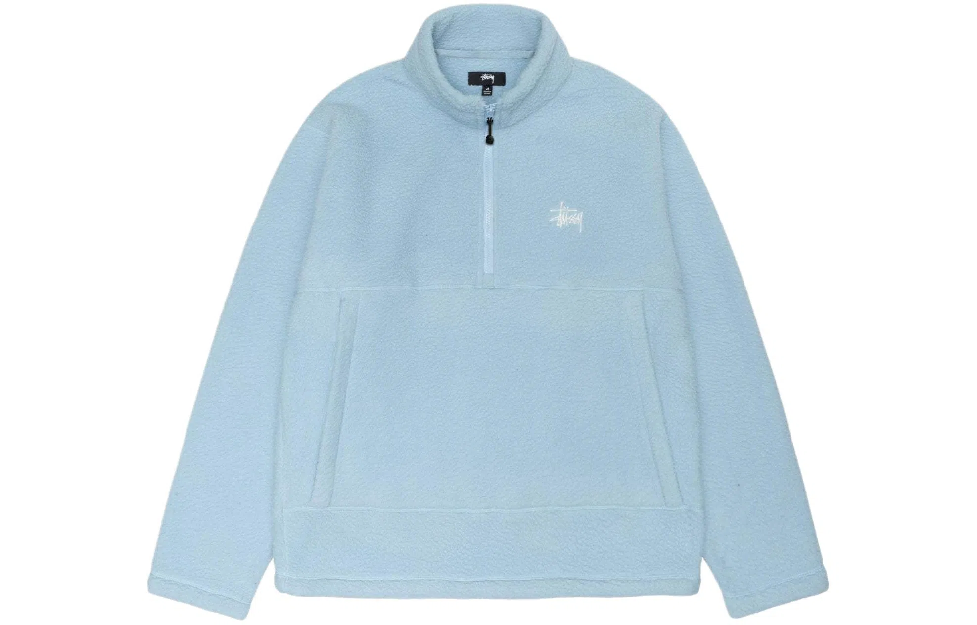 Stussy Polar Fleece Half Zip Mock Neck
