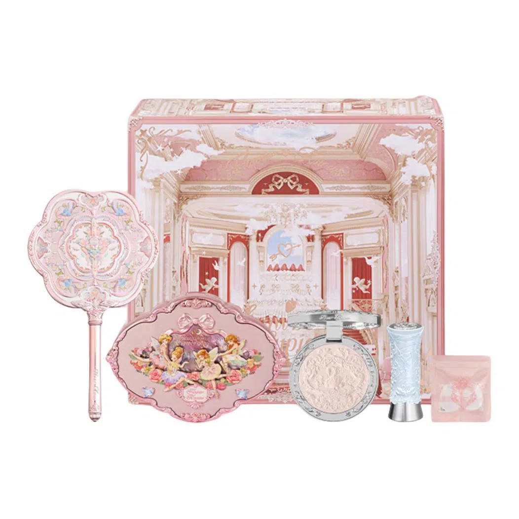 花知晓 天鹅深浅礼盒彩妆套装 气色提亮肤色 五件套