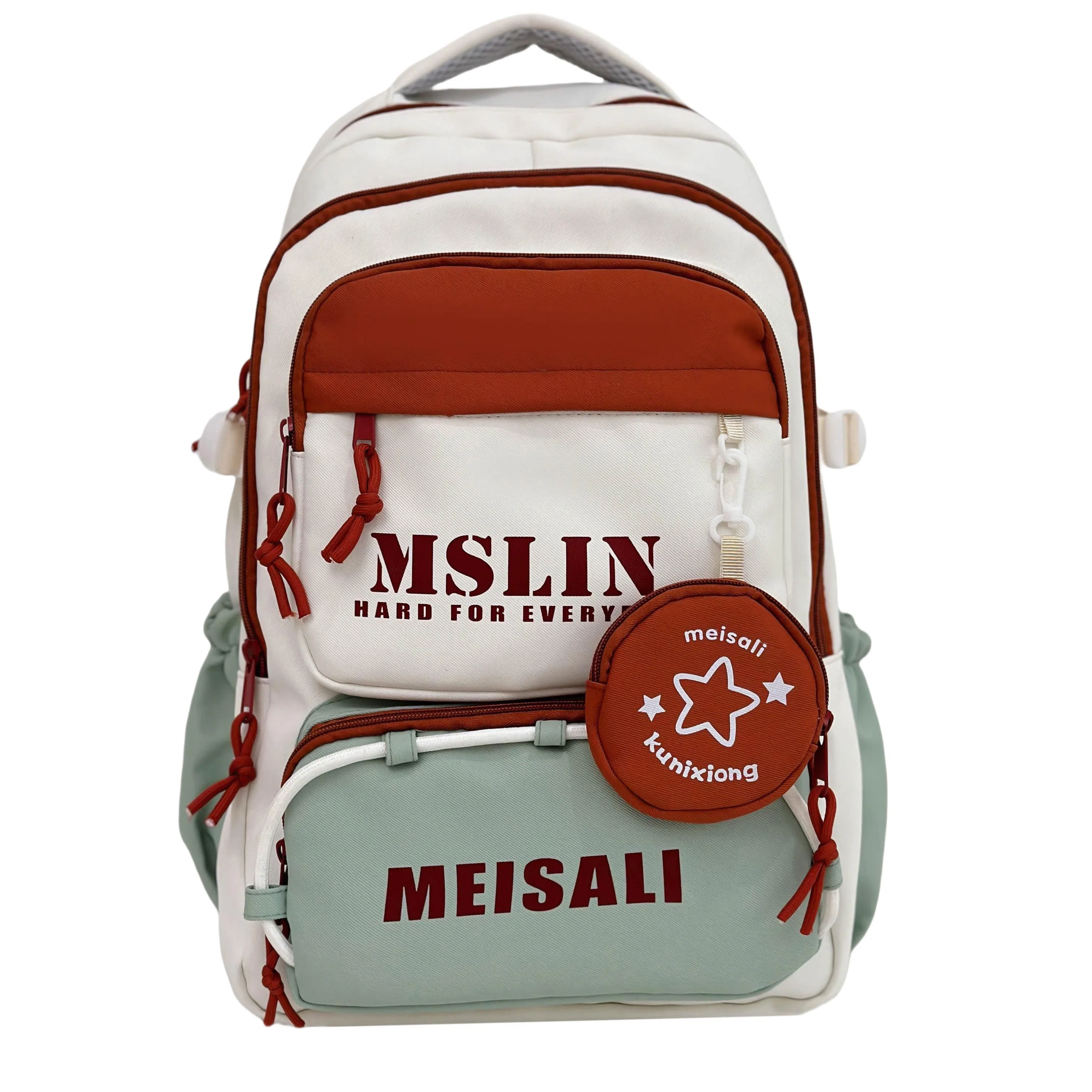 彤彤兔 百搭日系小清新高颜值 尼龙 双肩包 常规 女款 紫色/蓝色/黑色/棕色/绿色