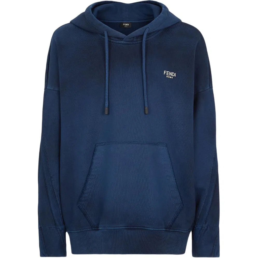 Fendi Logo Gradient Sweatshirt Blue