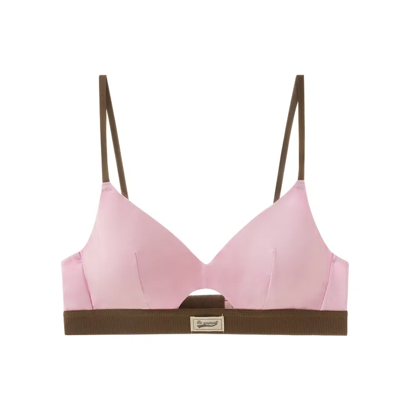 内在密码 小胸聚拢薄款法式三角杯无痕舒适莫代尔透气少女美背文胸 女款