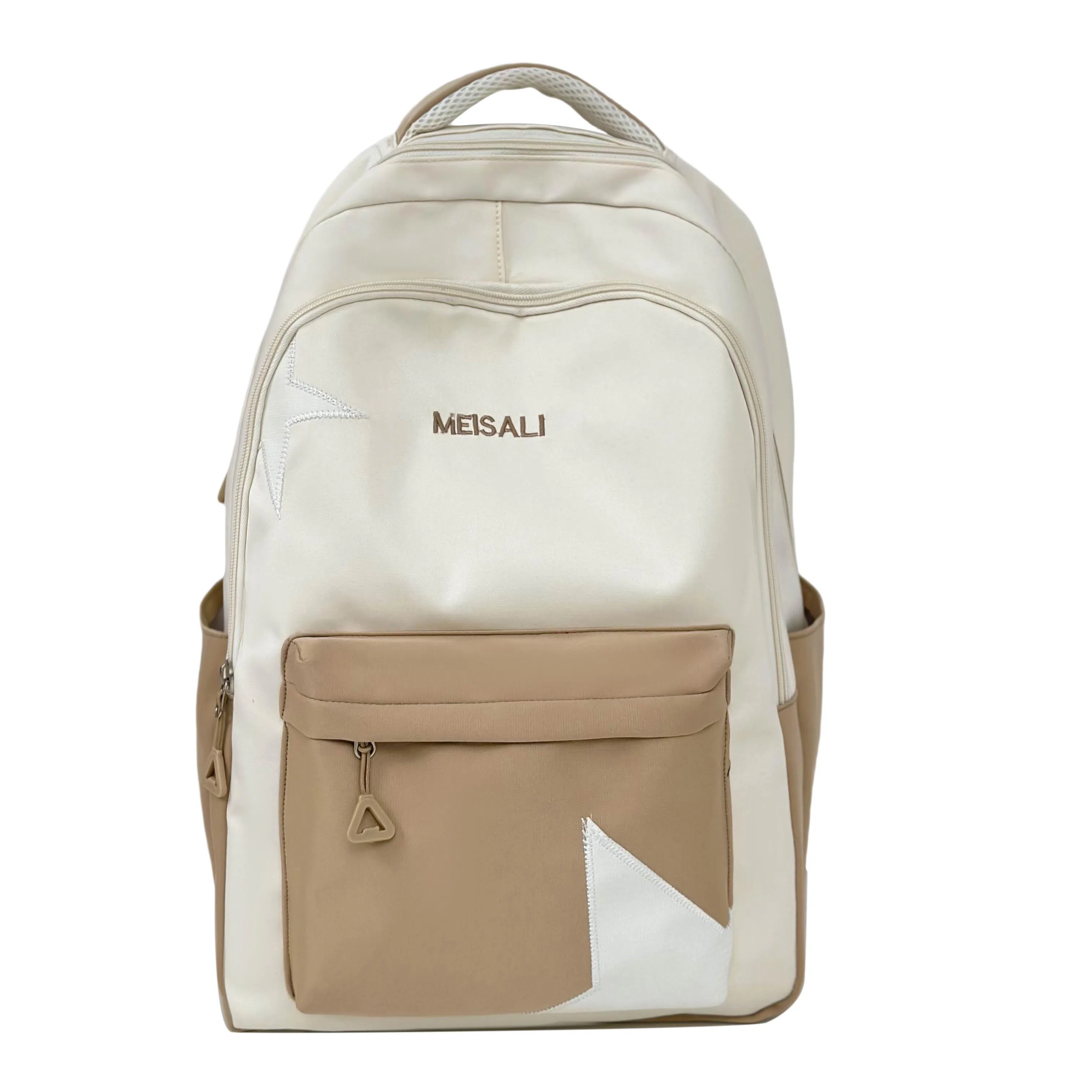 彤彤兔 撞色拼接 尼龙 双肩包 女款 紫色\蓝色\黑色\黄色\卡其色