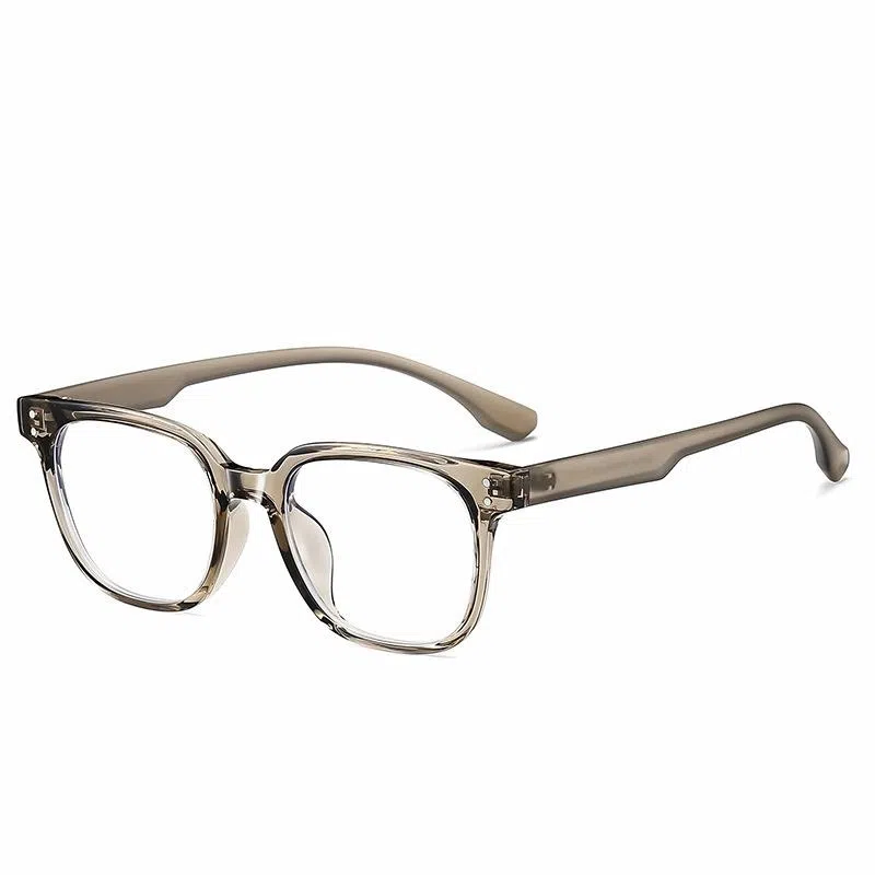 山一丸 防蓝光眼镜素颜百搭时髦韩系潮流近视眼镜 椭圆形 光学镜架 男女同款情侣款