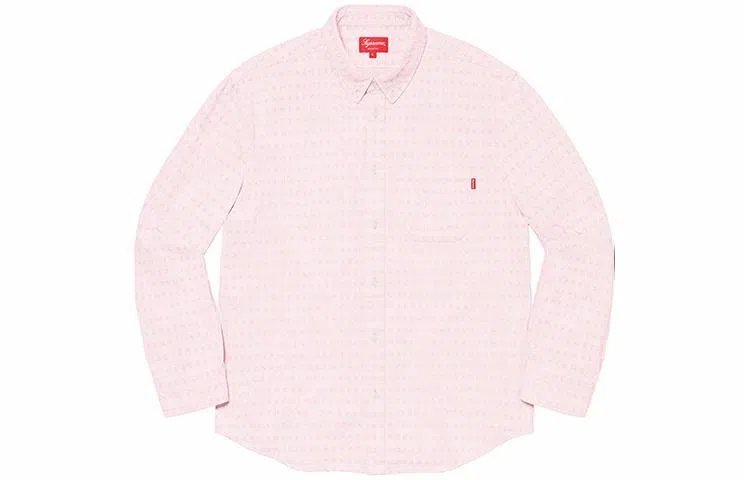 Supreme Jacquard Logos Denim Shirt