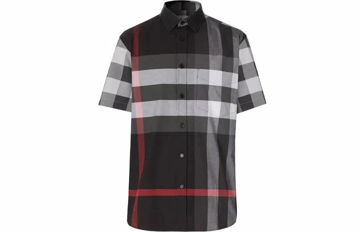 Burberry Check Button Pullover Shirt