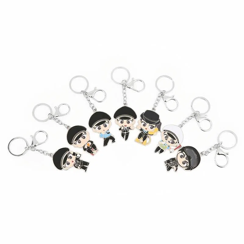 蜀黍家 小警天团三代公仔挂件 原创设计包包挂饰 锌合金 钥匙扣 男女同款情侣款