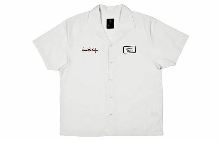 Jordan x Union Embroidered Logo Cuban Collar Shirt